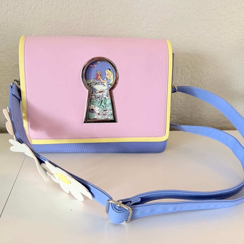 Loungefly Disney Alice in Wonderland Keyhole Crossbody Bag